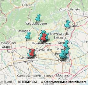 Mappa Via Pontin, 31044 Montebelluna TV, Italia (11.026)