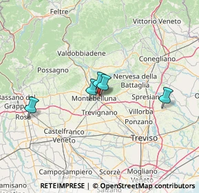 Mappa Via Pontin, 31044 Montebelluna TV, Italia (30.93818)