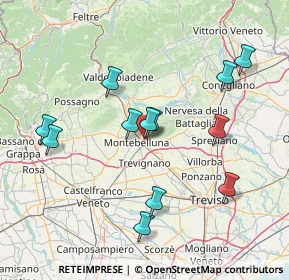 Mappa Via Pontin, 31044 Montebelluna TV, Italia (14.88167)