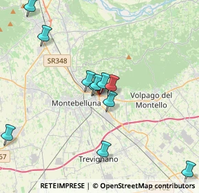 Mappa Via Pontin, 31044 Montebelluna TV, Italia (3.76909)