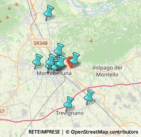 Mappa Via Pontin, 31044 Montebelluna TV, Italia (2.68833)