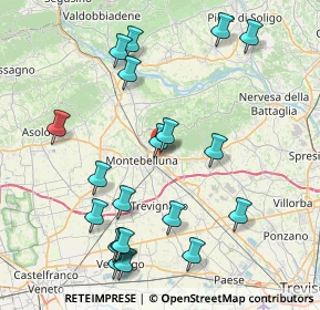 Mappa Via Pontin, 31044 Montebelluna TV, Italia (9.045)