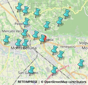 Mappa Via Pontin, 31044 Montebelluna TV, Italia (2.44)