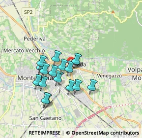 Mappa Via Pontin, 31044 Montebelluna TV, Italia (1.41647)