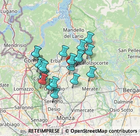 Mappa Via Stazione, 23847 Molteno LC, Italia (10.502)