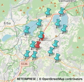 Mappa Via Stazione, 23847 Molteno LC, Italia (3.36571)