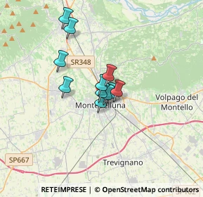 Mappa Via Matteotti Giacomo, 31044 Montebelluna TV, Italia (2.09909)