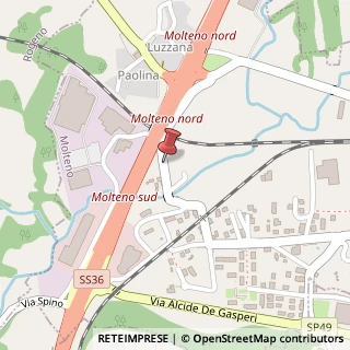 Mappa Via giuseppe mazzini, 22030 Molteno, Lecco (Lombardia)