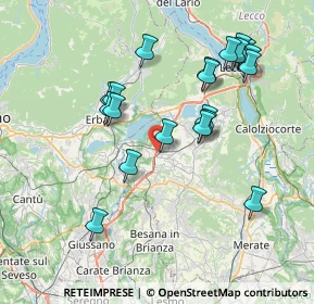 Mappa Viale Lombardia, 23847 Molteno LC, Italia (7.583)