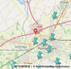 Mappa Via Campeio, 30026 Portogruaro VE, Italia (3.08909)