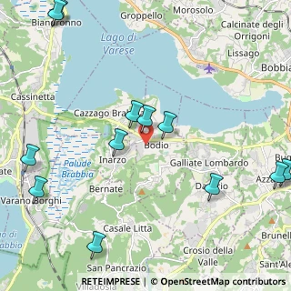 Mappa Via Giuseppe Verdi, 21020 Bodio Lomnago VA, Italia (2.7525)