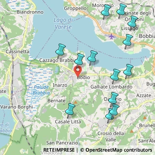 Mappa Via Giuseppe Verdi, 21020 Bodio Lomnago VA, Italia (2.50462)