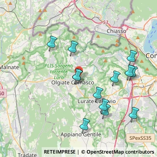 Mappa Via A.Vespucci, 22077 Olgiate Comasco CO, Italia (4.25)
