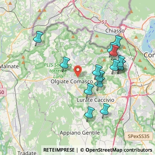 Mappa Via A.Vespucci, 22077 Olgiate Comasco CO, Italia (3.85733)