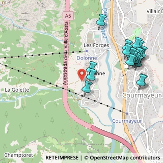 Mappa Strada Checrouit, 11013 Courmayeur AO, Italia (0.6275)