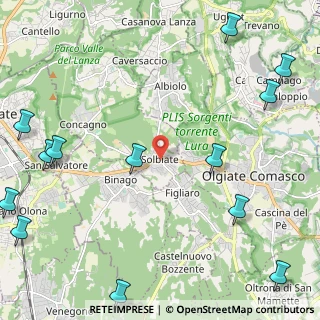 Mappa Via Cavour, 22070 Solbiate CO, Italia (3.30615)
