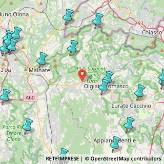 Mappa Via Cavour, 22070 Solbiate CO, Italia (6.904)