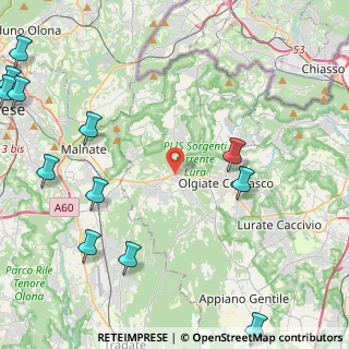 Mappa Via Cavour, 22070 Solbiate CO, Italia (6.54333)