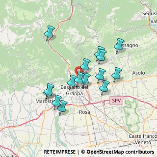 Mappa Via Torino, 36060 Romano D'ezzelino VI, Italia (6.202)