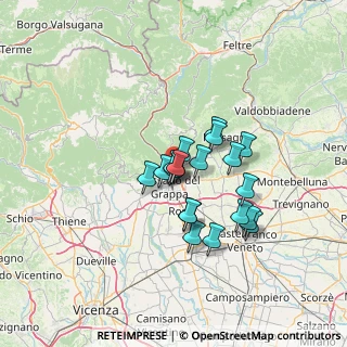 Mappa Via Torino, 36060 Romano D'ezzelino VI, Italia (9.7375)