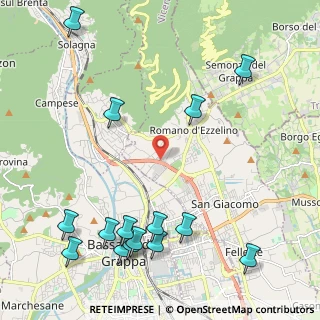 Mappa Via Torino, 36060 Romano D'ezzelino VI, Italia (2.79)