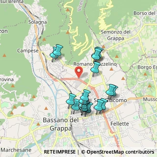 Mappa Via Torino, 36060 Romano D'ezzelino VI, Italia (1.72389)