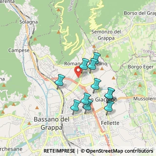 Mappa Via Matteo Bianchin, 36060 Romano D'ezzelino VI, Italia (1.54455)