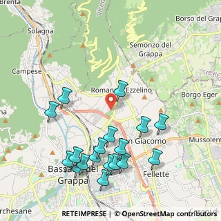 Mappa Via Matteo Bianchin, 36060 Romano D'ezzelino VI, Italia (2.27778)