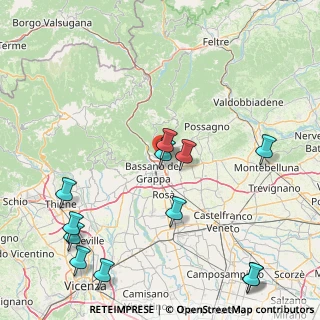 Mappa Via Matteo Bianchin, 36060 Romano D'ezzelino VI, Italia (21.02333)