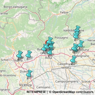 Mappa Via Matteo Bianchin, 36060 Romano D'ezzelino VI, Italia (15.93375)