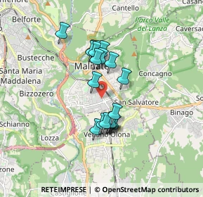 Mappa Via Cuneo, 21046 Malnate VA, Italia (1.31737)