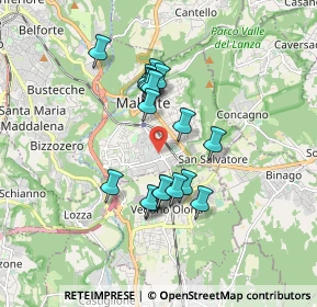 Mappa Via Cuneo, 21046 Malnate VA, Italia (1.41778)