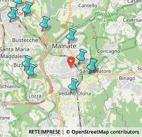 Mappa Via Cuneo, 21046 Malnate VA, Italia (2.27727)