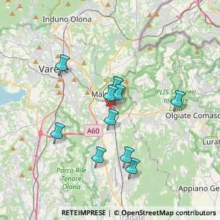 Mappa Via Cuneo, 21046 Malnate VA, Italia (3.08545)