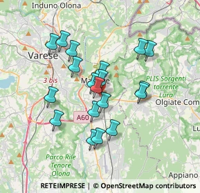 Mappa Via Cuneo, 21046 Malnate VA, Italia (3.01211)