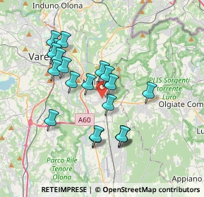 Mappa Via Cuneo, 21046 Malnate VA, Italia (3.308)