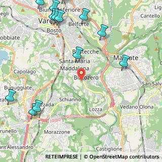 Mappa Bizzozero, 21100 Varese VA, Italia (3.23714)