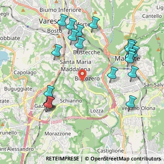 Mappa Bizzozero, 21100 Varese VA, Italia (2.389)