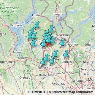 Mappa Bizzozero, 21100 Varese VA, Italia (8.989)