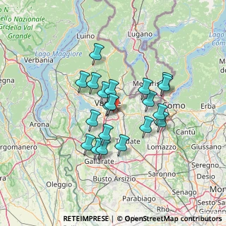 Mappa Bizzozero, 21100 Varese VA, Italia (10.954)