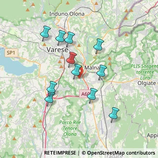 Mappa Molini di Gurone, 21046 Malnate VA, Italia (3.46818)