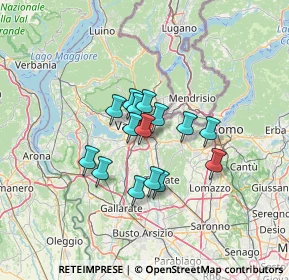 Mappa Molini di Gurone, 21046 Malnate VA, Italia (9.064)