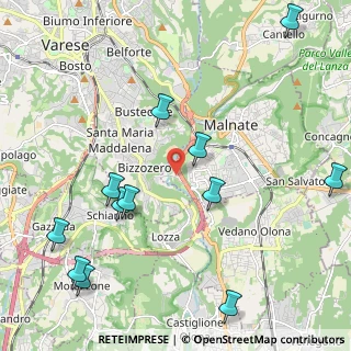 Mappa Via dei Mulini, 21046 Malnate VA, Italia (2.59917)