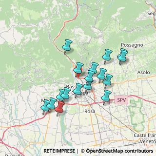 Mappa Via San Bortolo, 36060 Bassano del Grappa VI, Italia (6.47412)