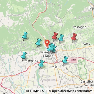 Mappa Via San Bortolo, 36060 Bassano del Grappa VI, Italia (5.96)