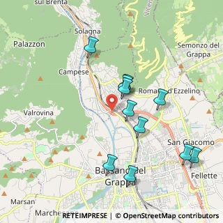 Mappa Via San Bortolo, 36060 Bassano del Grappa VI, Italia (1.87909)