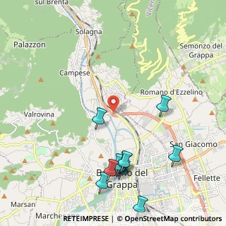Mappa Via San Bortolo, 36060 Bassano del Grappa VI, Italia (2.50455)