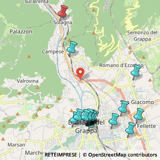 Mappa Via San Bortolo, 36060 Bassano del Grappa VI, Italia (2.70421)