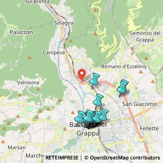 Mappa Via San Bortolo, 36060 Bassano del Grappa VI, Italia (2.3055)