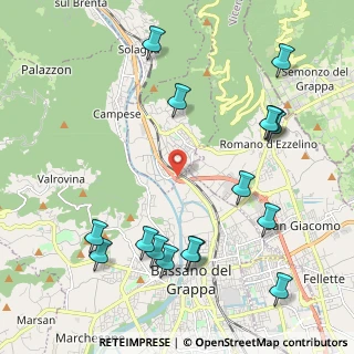 Mappa Via San Bortolo, 36060 Bassano del Grappa VI, Italia (2.5075)
